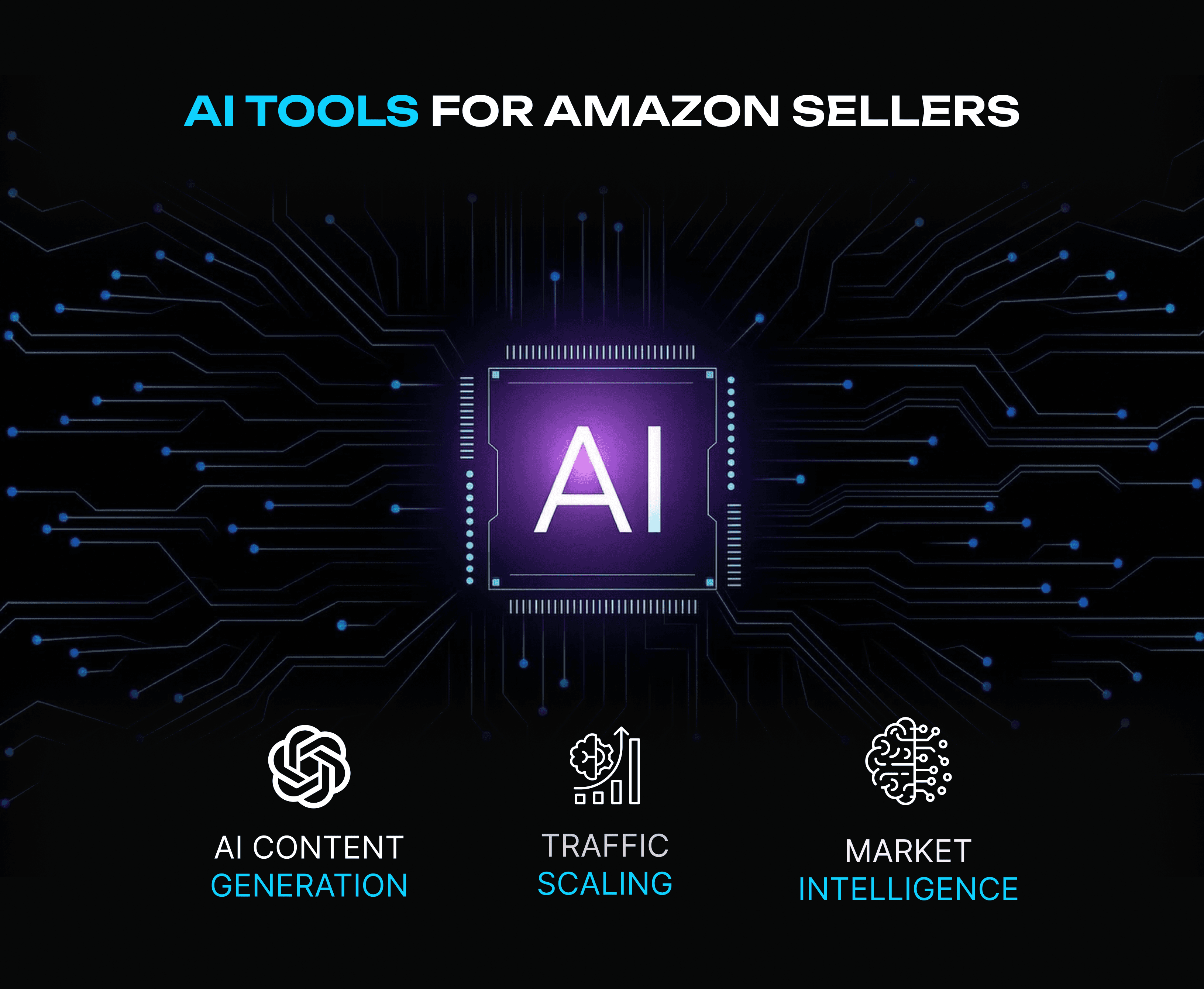 Man wearing Amazon sweatshirt using ChatGPT on a laptop in a modern office setting