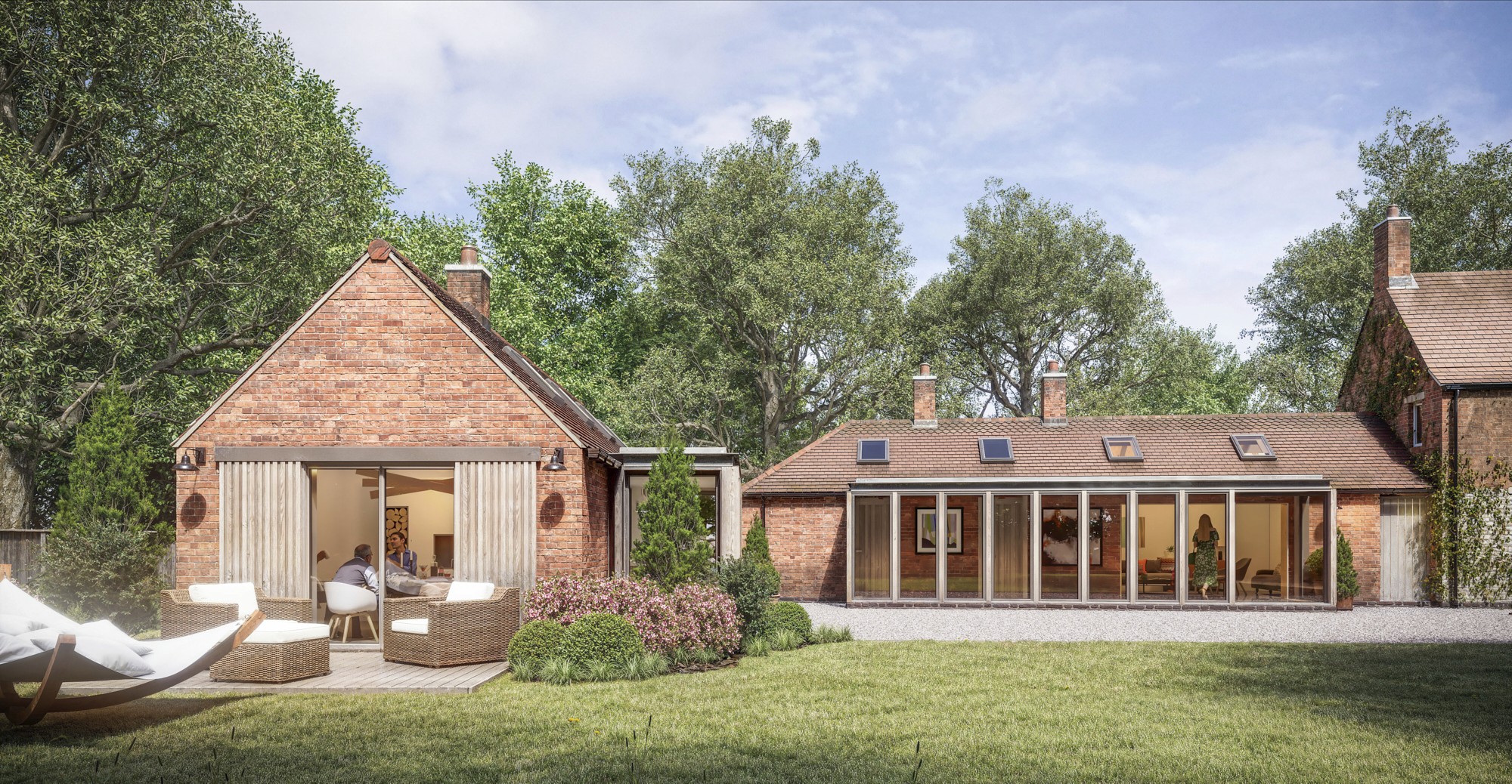 Fishpond Cottage created using 3ds max, V-Ray, iToo software forest pack & photoshop