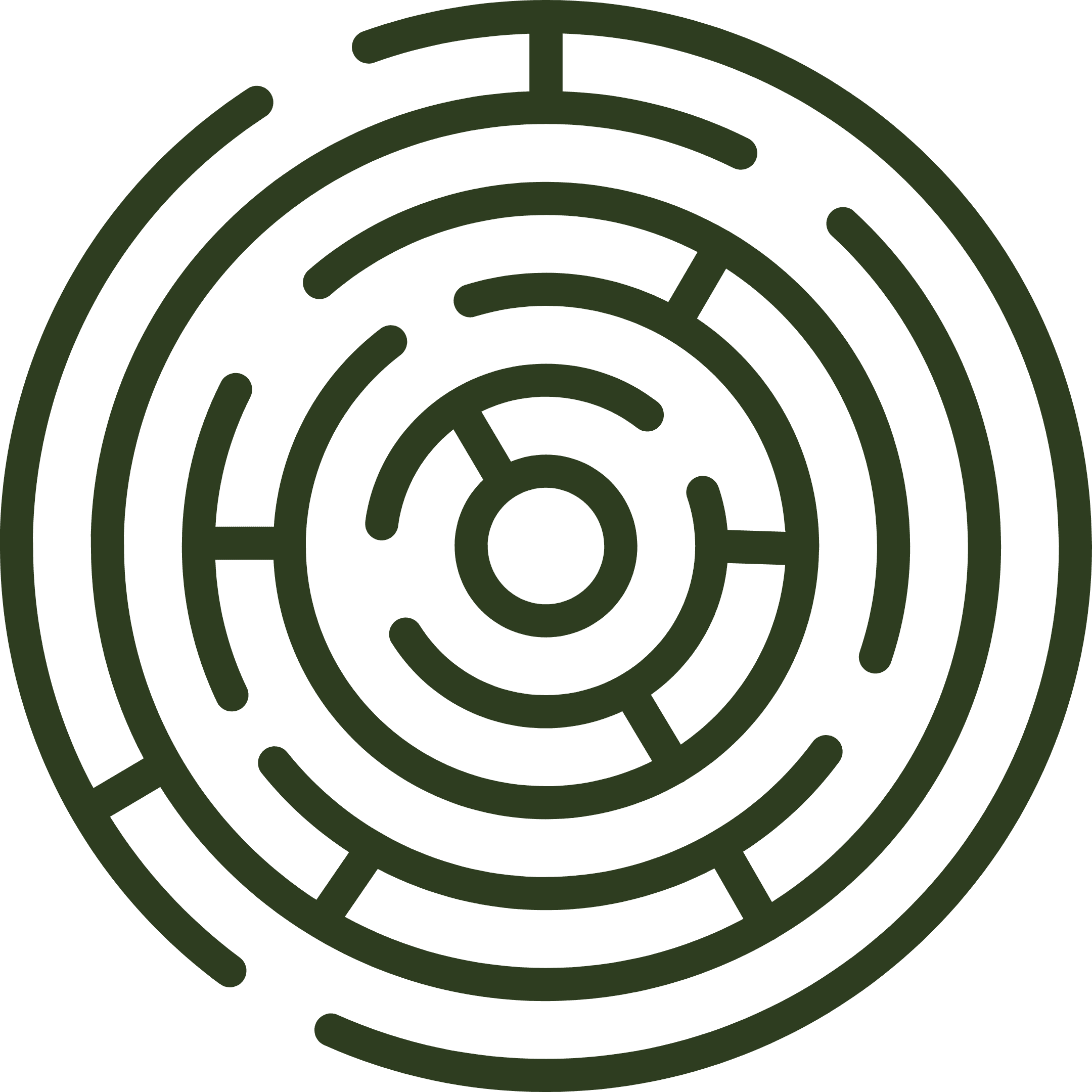 A labyrinth icon