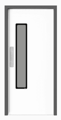 FD30 fire-rated single double action Hygidoor