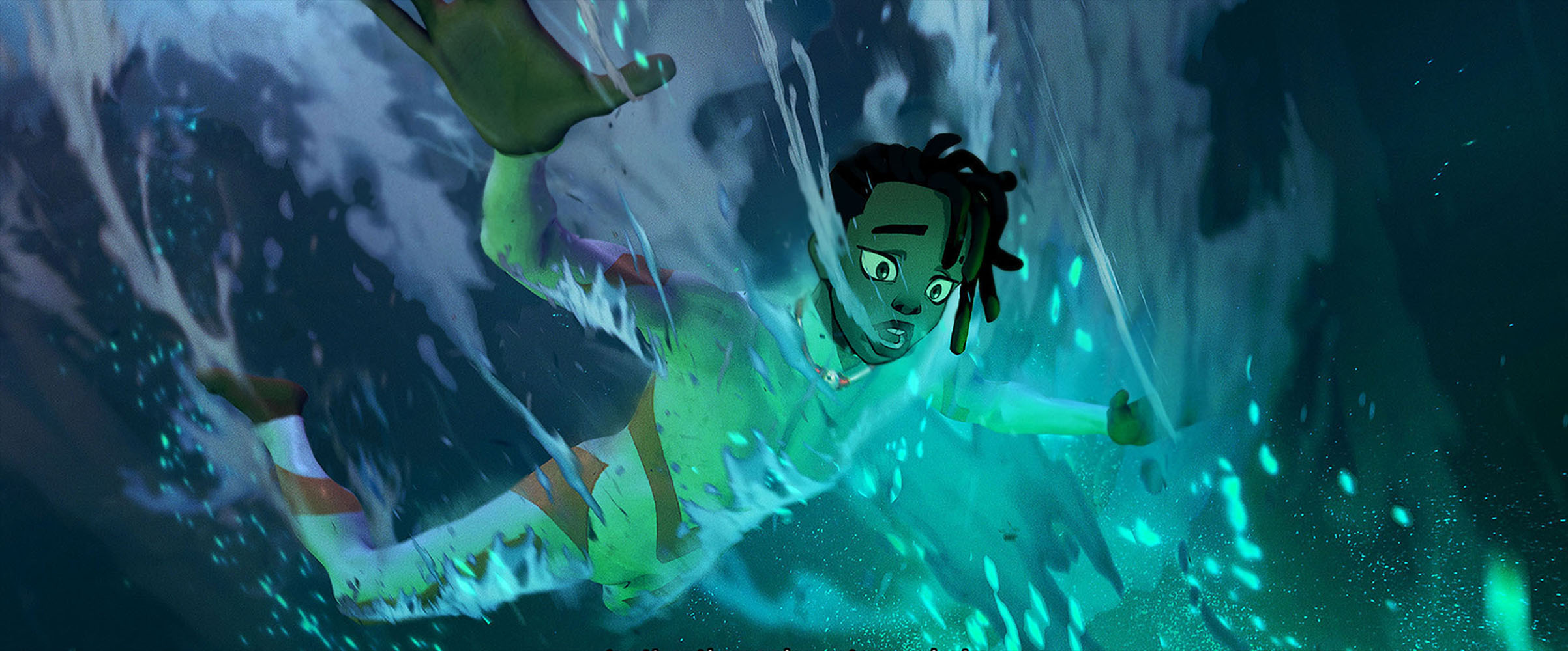 Key visual for Kizazi Moto Generation Fire, Surf Sangoma episode – vibrant African-futuristic world design