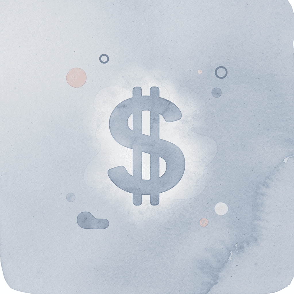 Dollar sign icon highlighting art supply costs