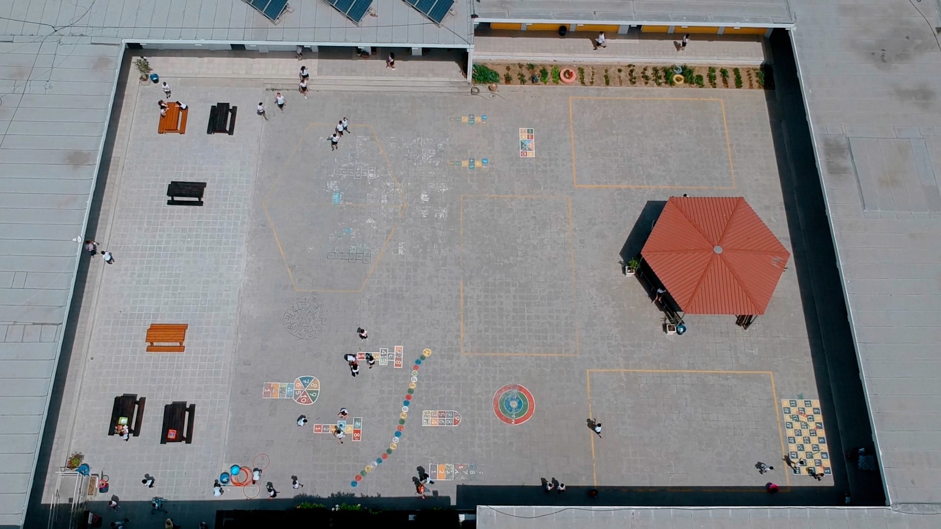 Drone Shot of a school for the needs of a new documentary we have shoot for Sophia Foundation in Cyprus