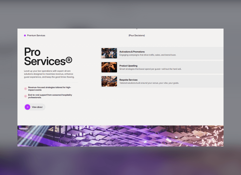 Pour Decisions Mockup