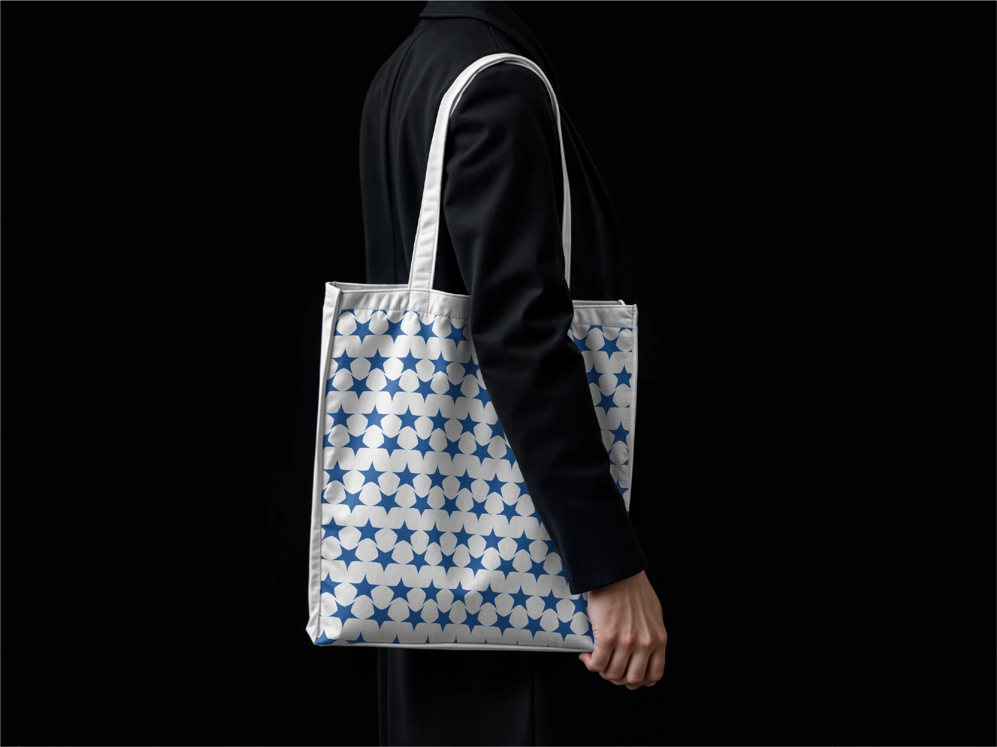 Grand star hellenic merch. Toe bag with brand pattern.