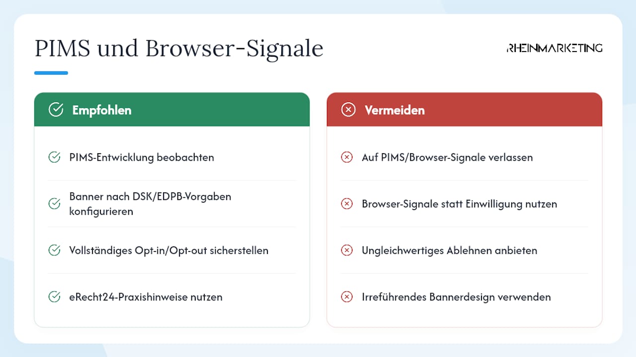 Was sind PIMS und Browser-Signale, und was bedeuten sie für Sie? — overview diagram