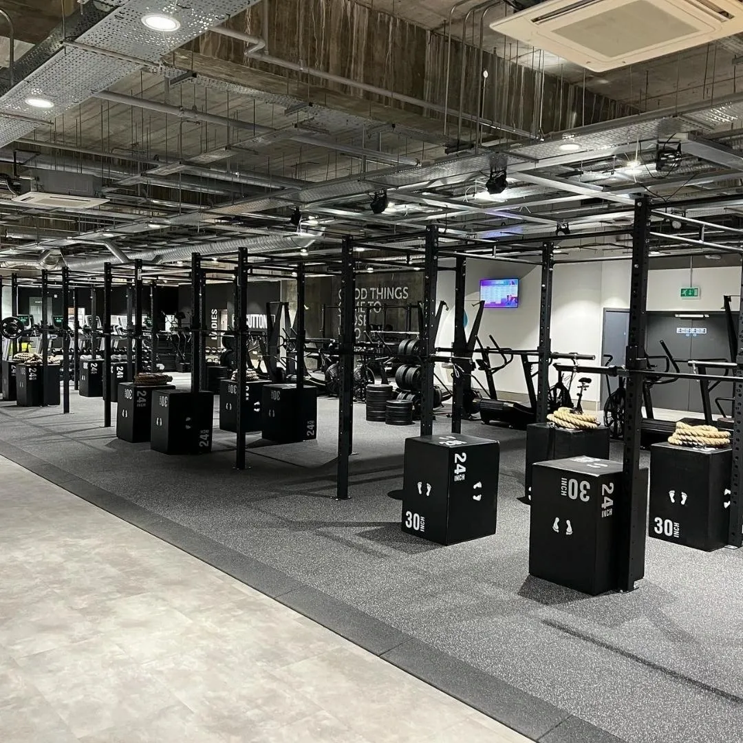 large gym with equipment