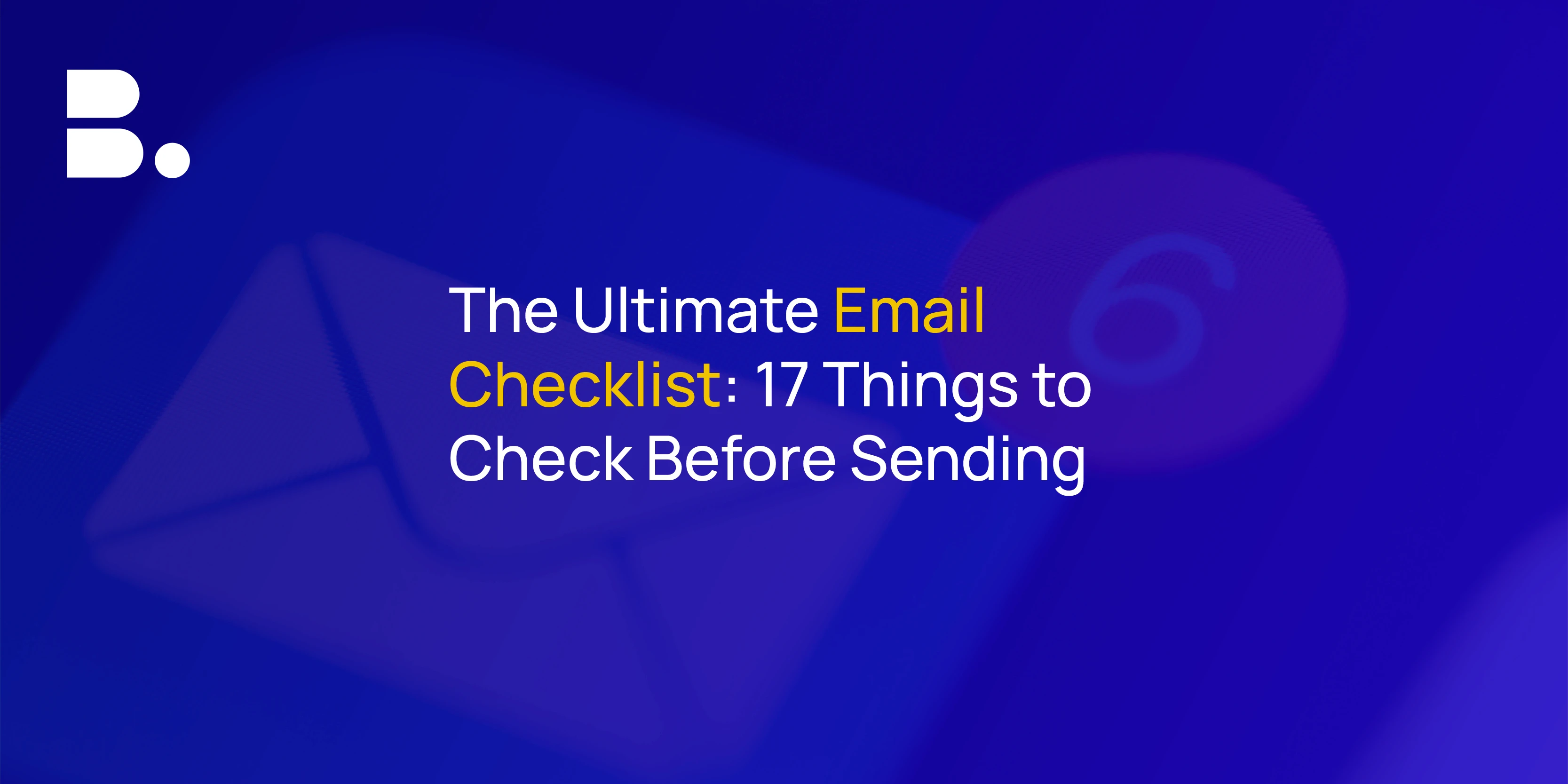 Email Marketing Checklist