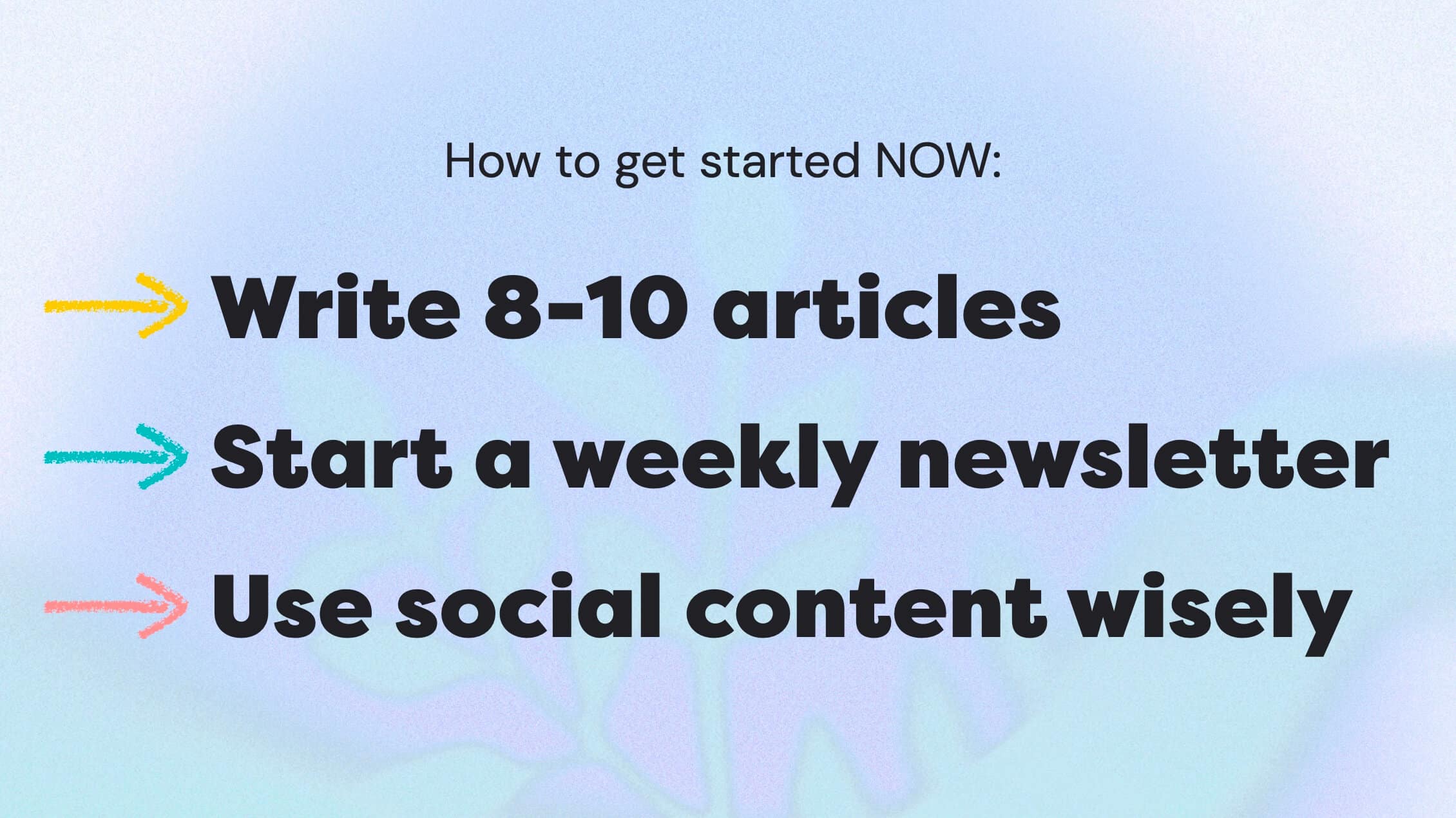 Start your content strategy today