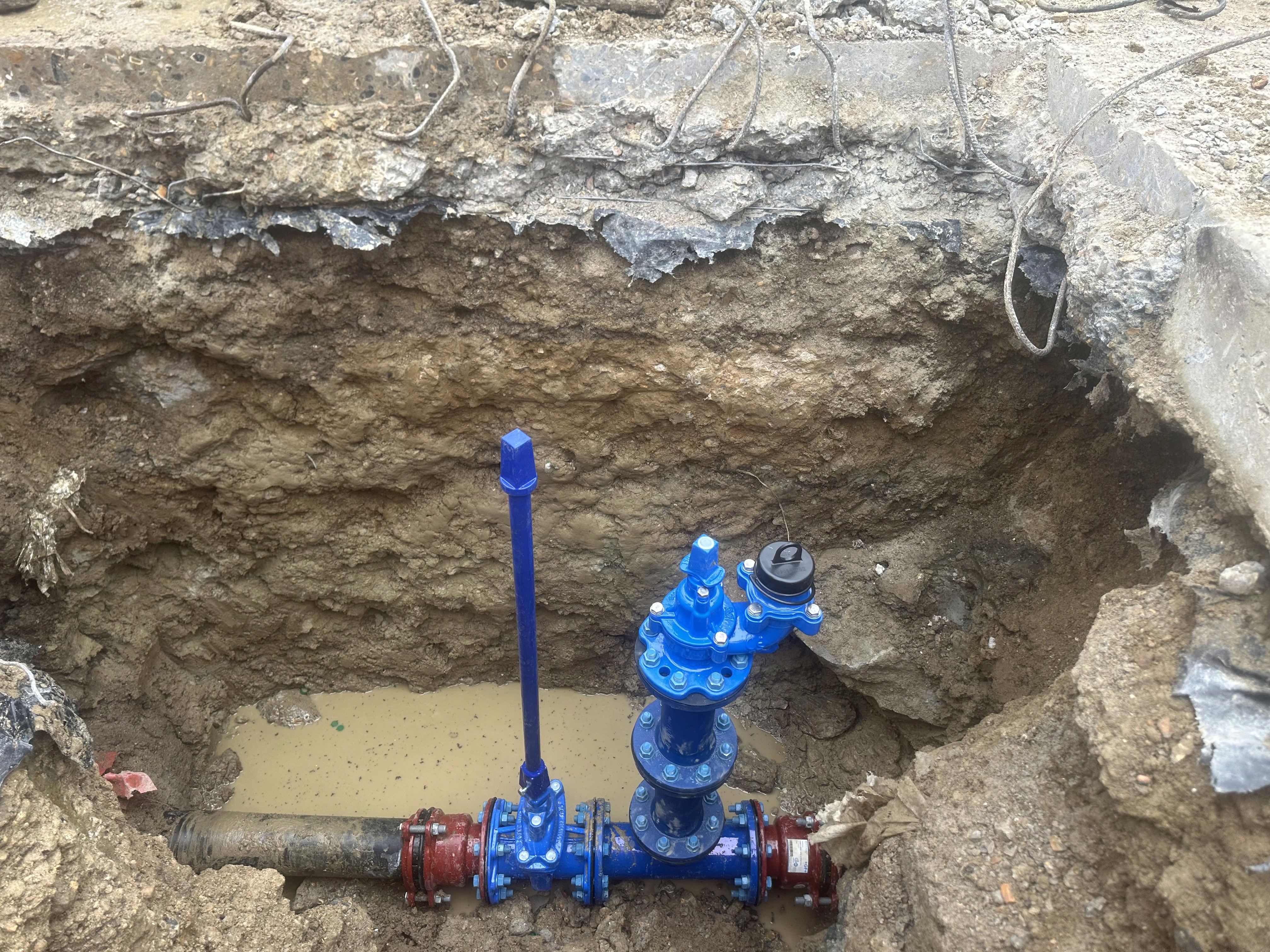 Active Fire UK underground hydrant installation and repair project