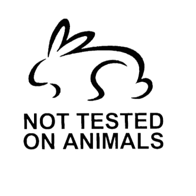 Not tested on animals mark