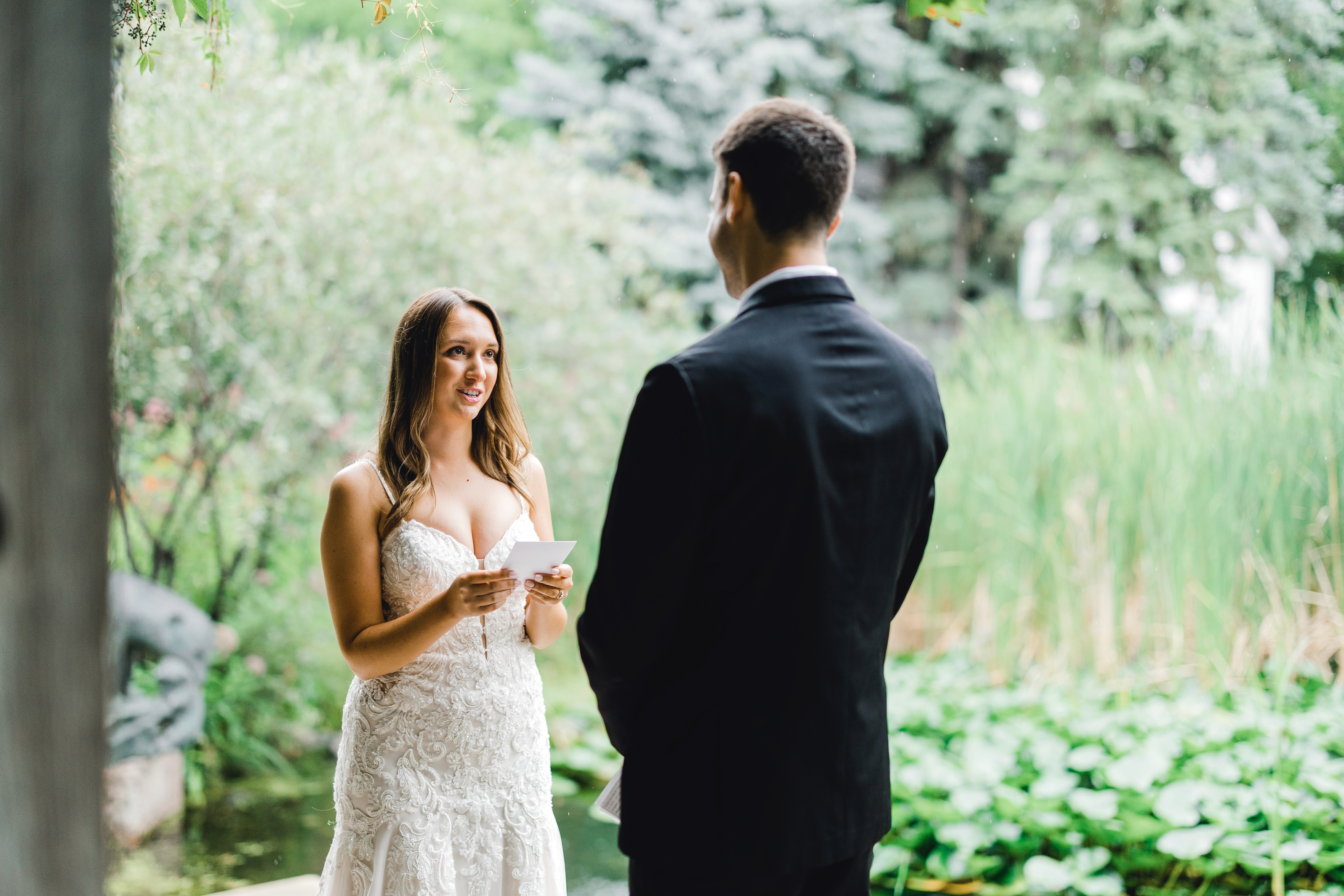 Brandon wedding photography bride groom vows exchange ceremony Manitoba