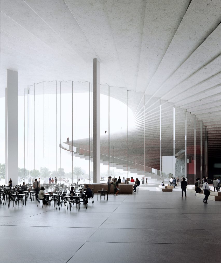 Renders of Shanghai Grand Opera House by Snøhetta in China