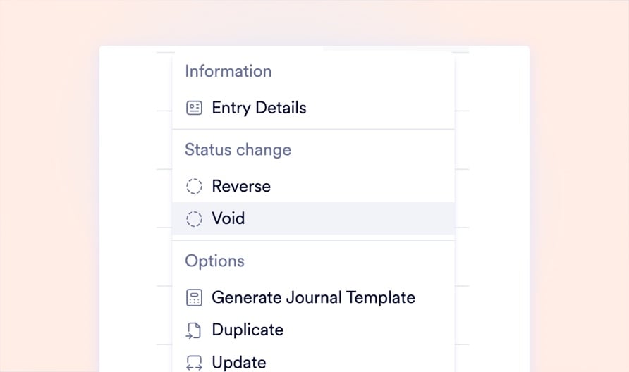 Administrative Void Records