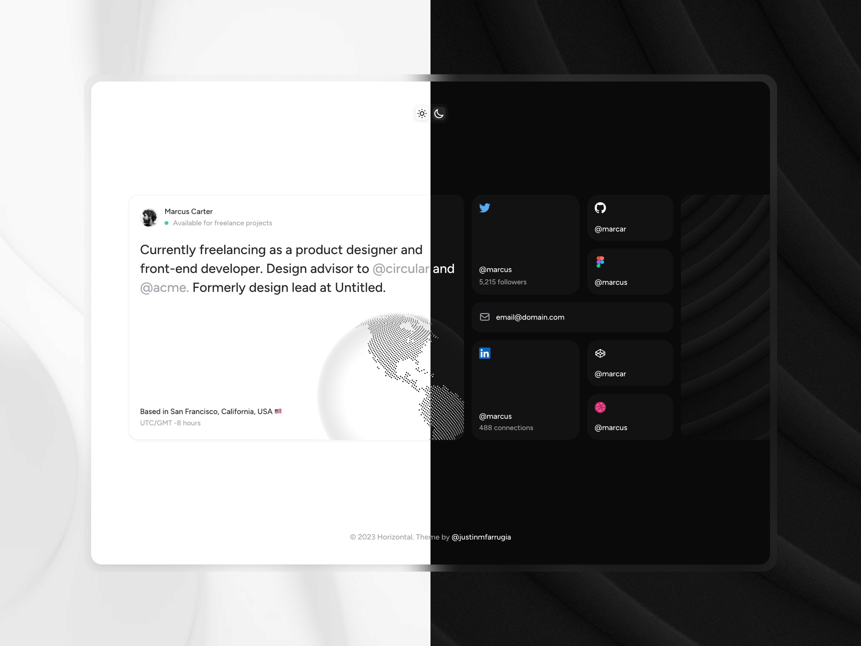 Horizontal — 极简现代作品集网站设计灵感