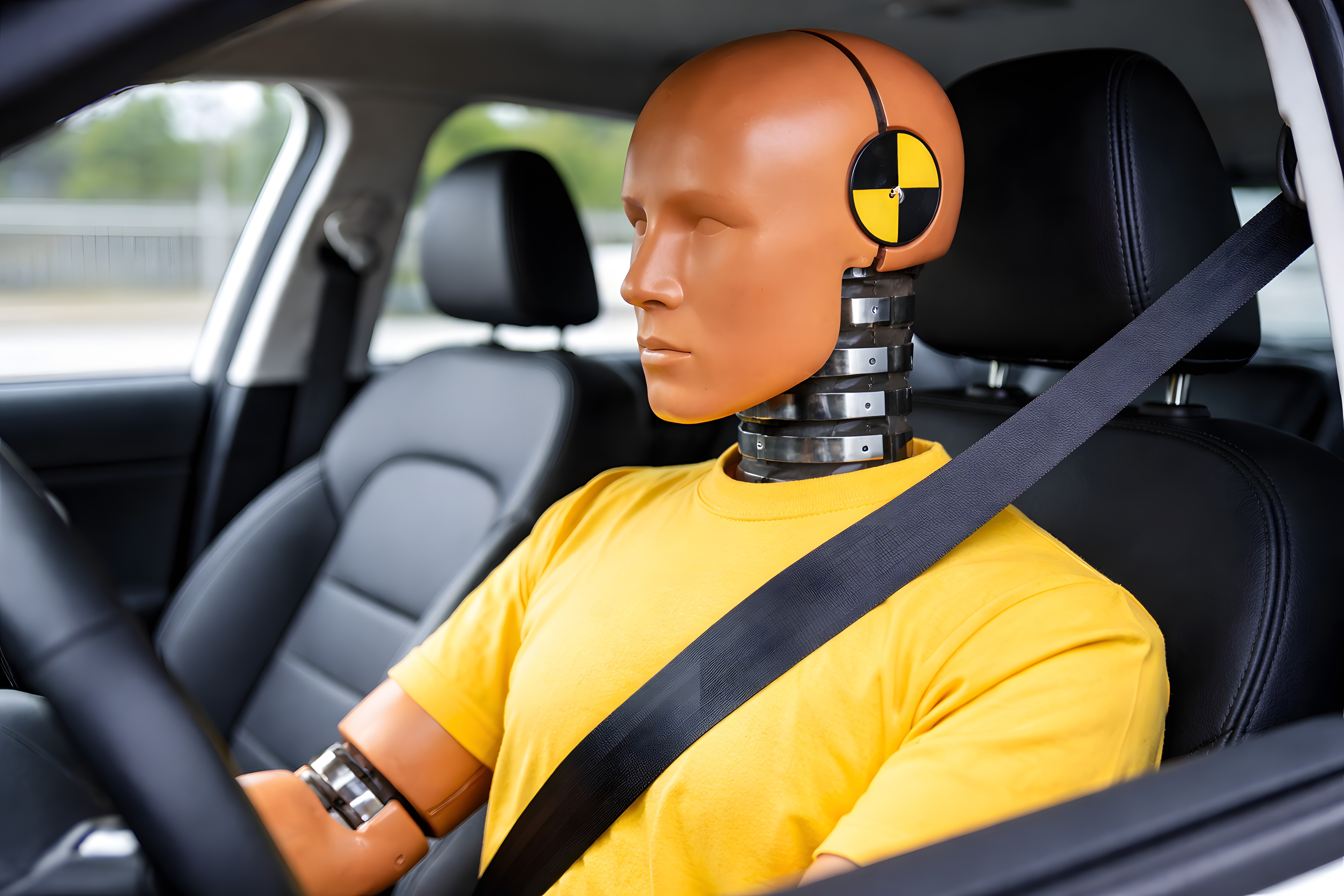 Crash test dummy biomechanics