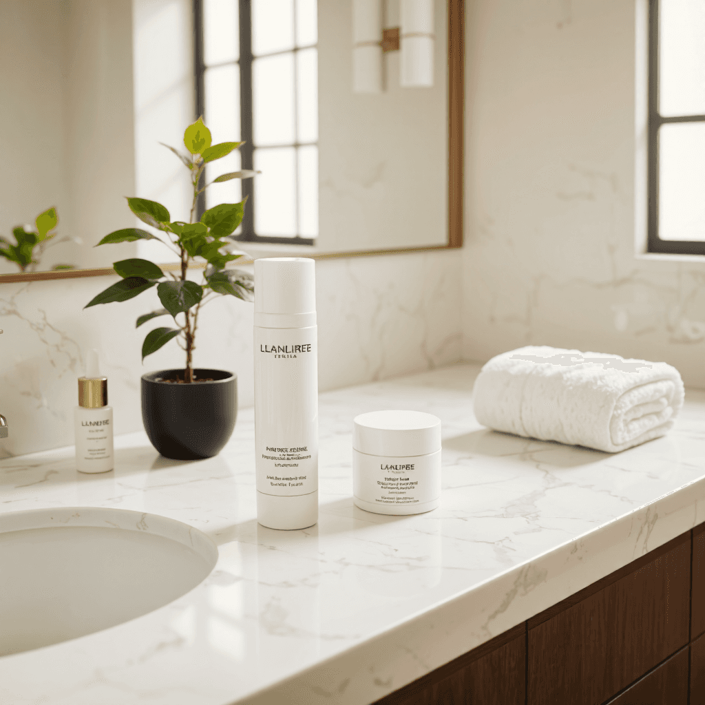 product photography of tube of cream