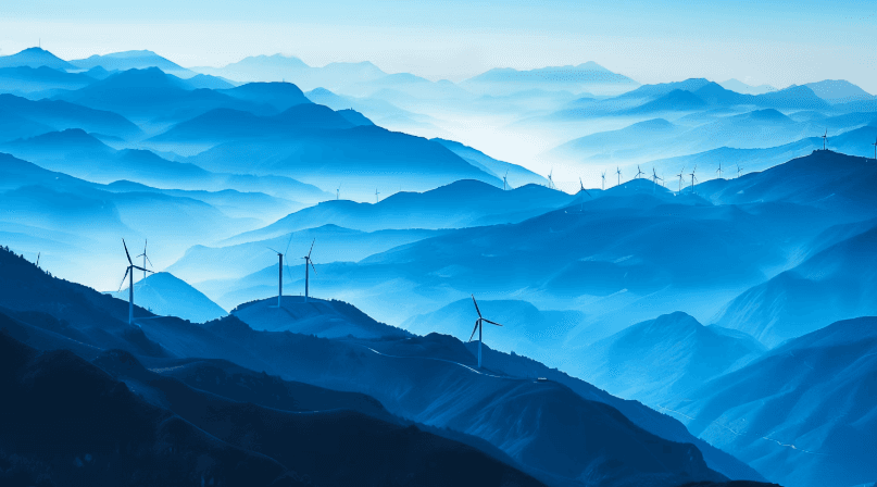 blue windmill
