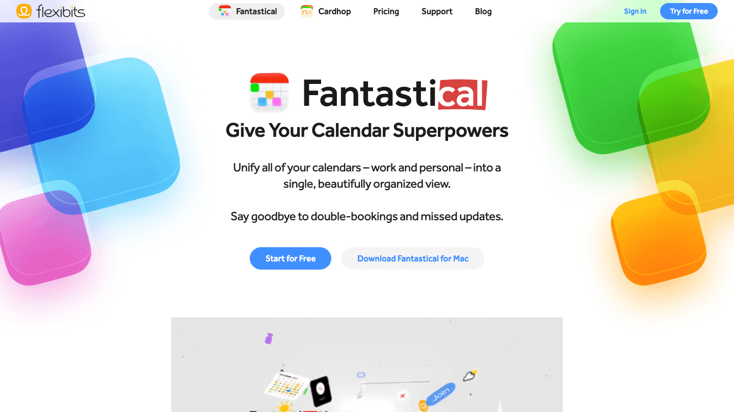 Fantastical website screenshot