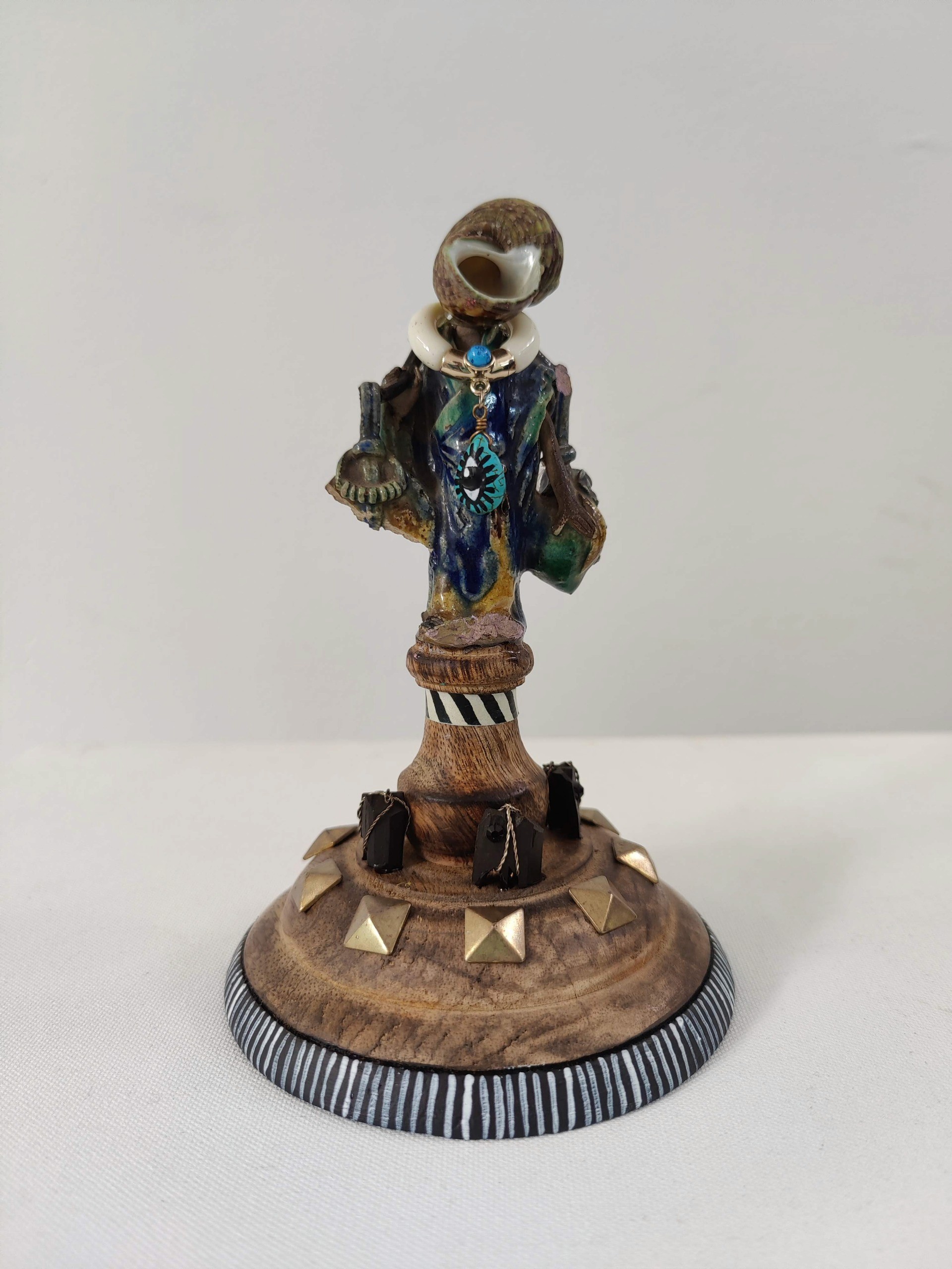 herd of sheep on road painting