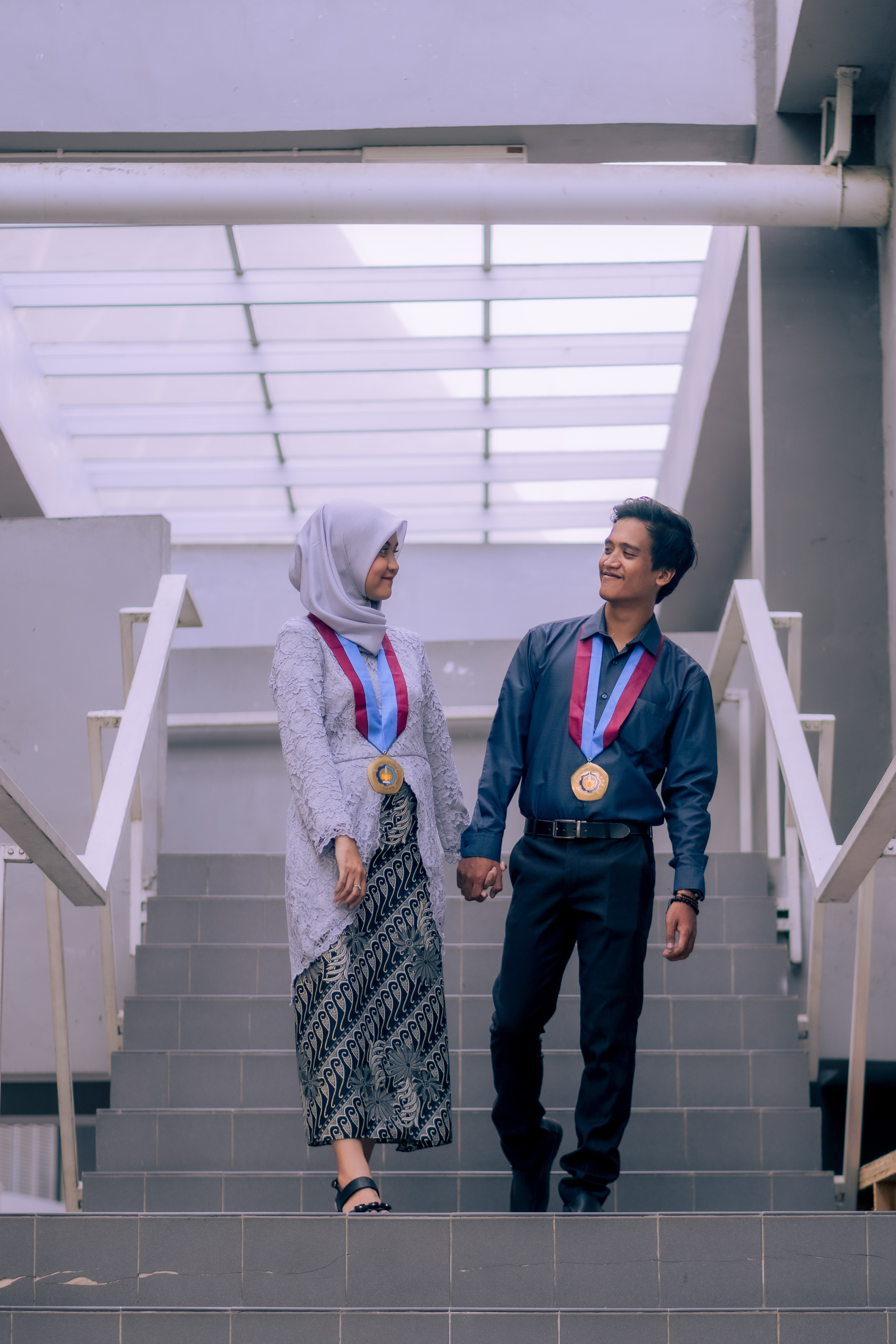 Dina & Aldi Graduation Couple Photoshoot at ITS Robotics Center Surabaya