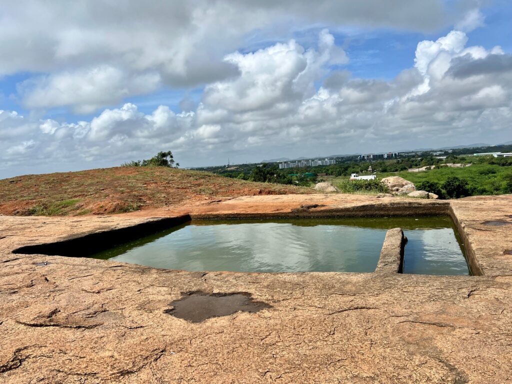 A water tank of yore in Mahabalipuram.