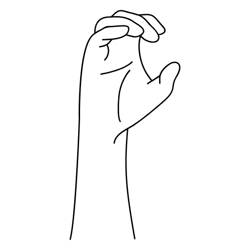 black microphone with stand on white background