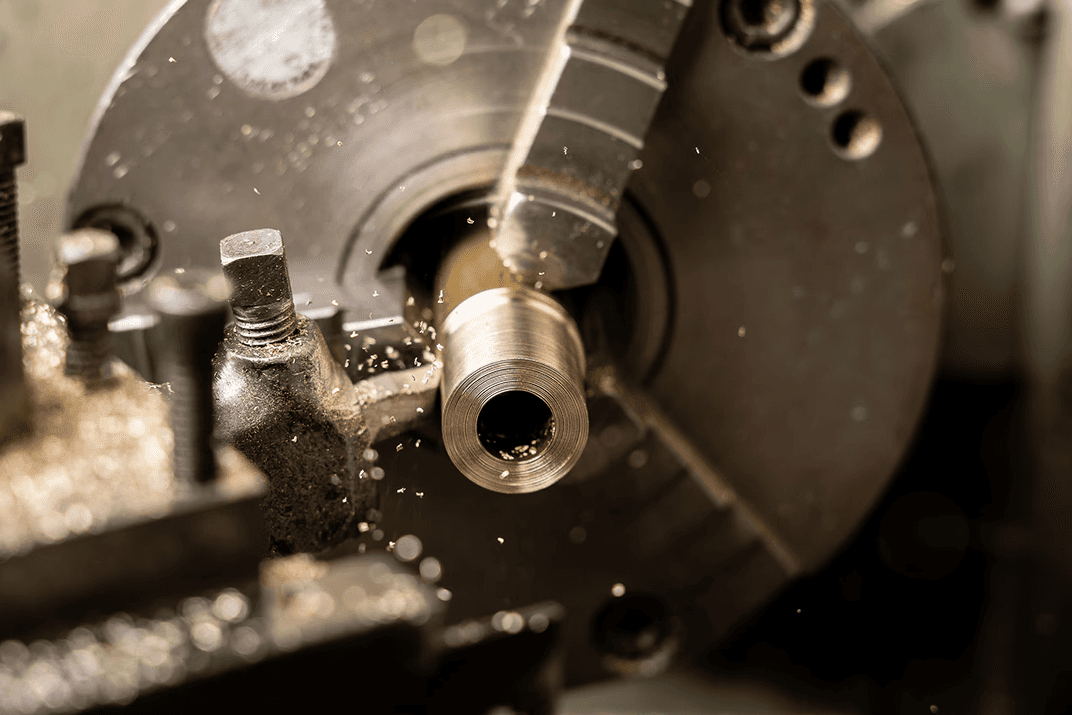 A ring reflects an eye.