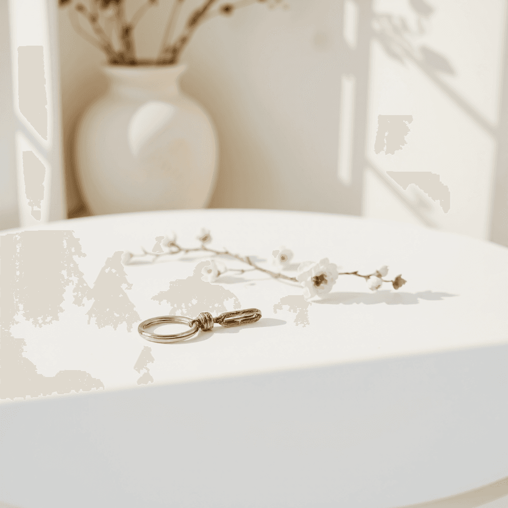 product photography of key ring