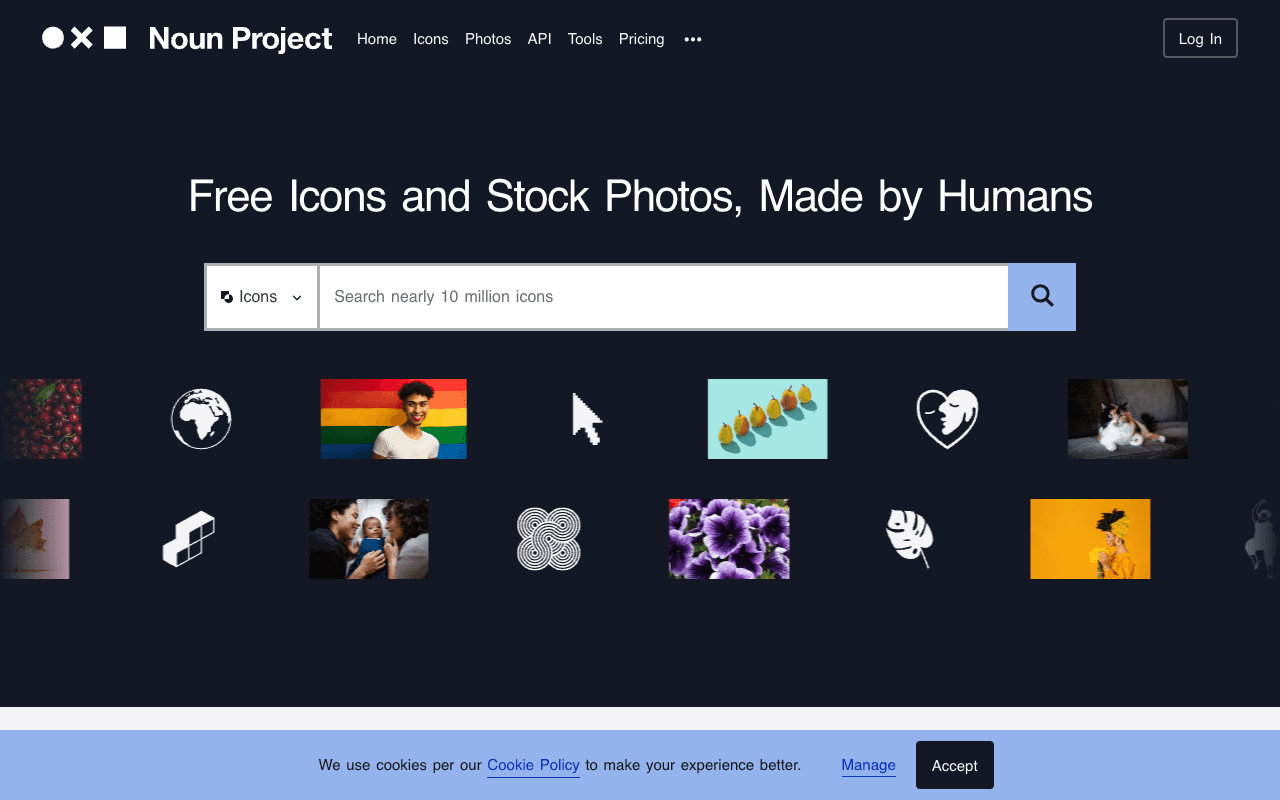 The Noun Project екранна снимка