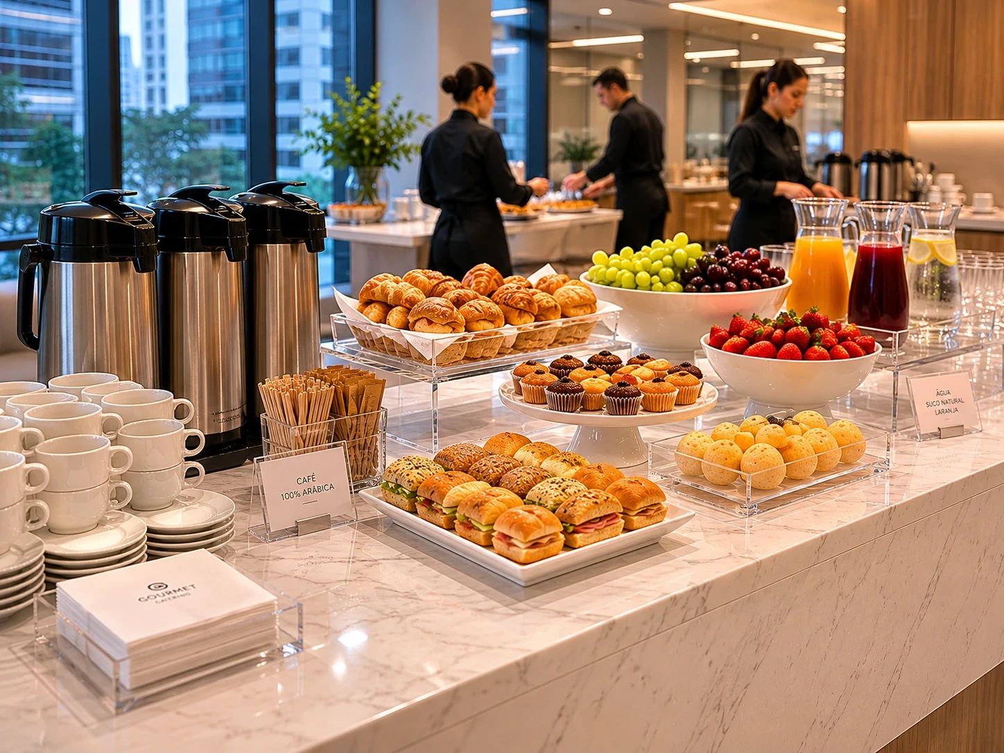 catering corporativo itaim bibi coffee break executivo montagem