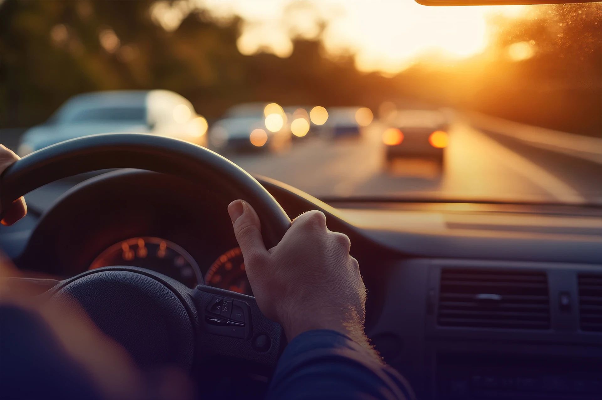 Conducteur au volant illustrant la gestion et le suivi de l’entretien automobile au quotidien