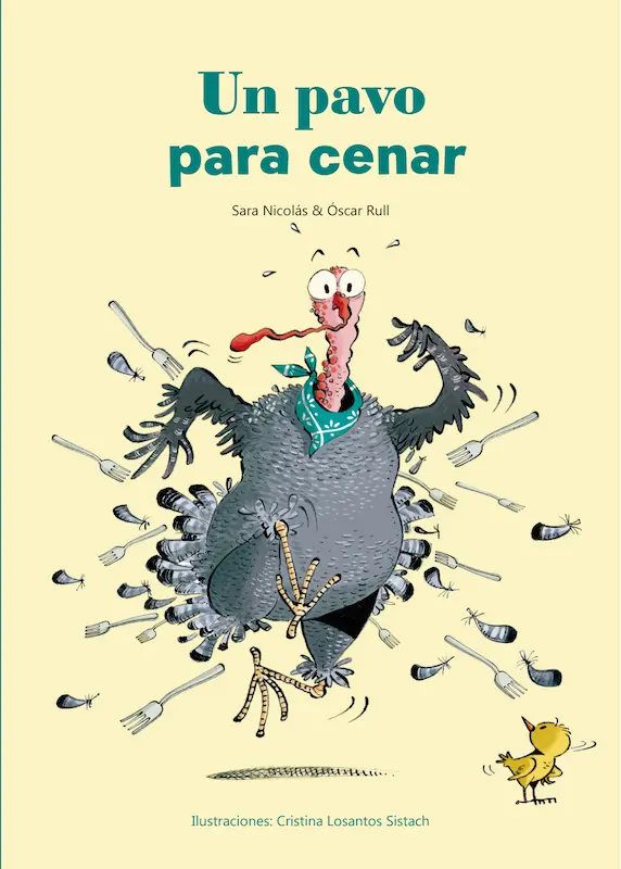 Sara Nicolás著『Un pavo para cenar』の表紙