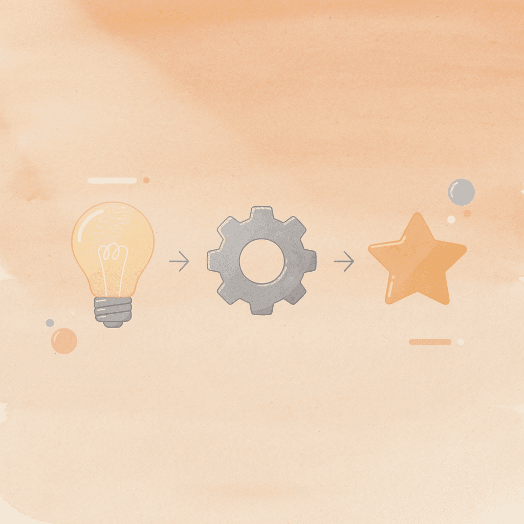 Three icons representing authority building, capturing intent, and converting demand