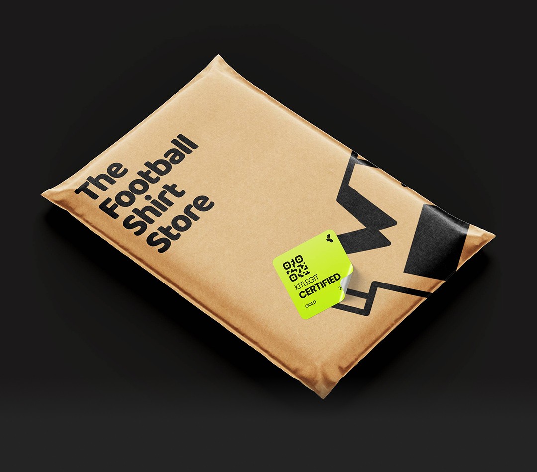 KitLegit authenticity card for certified sellers lying on table