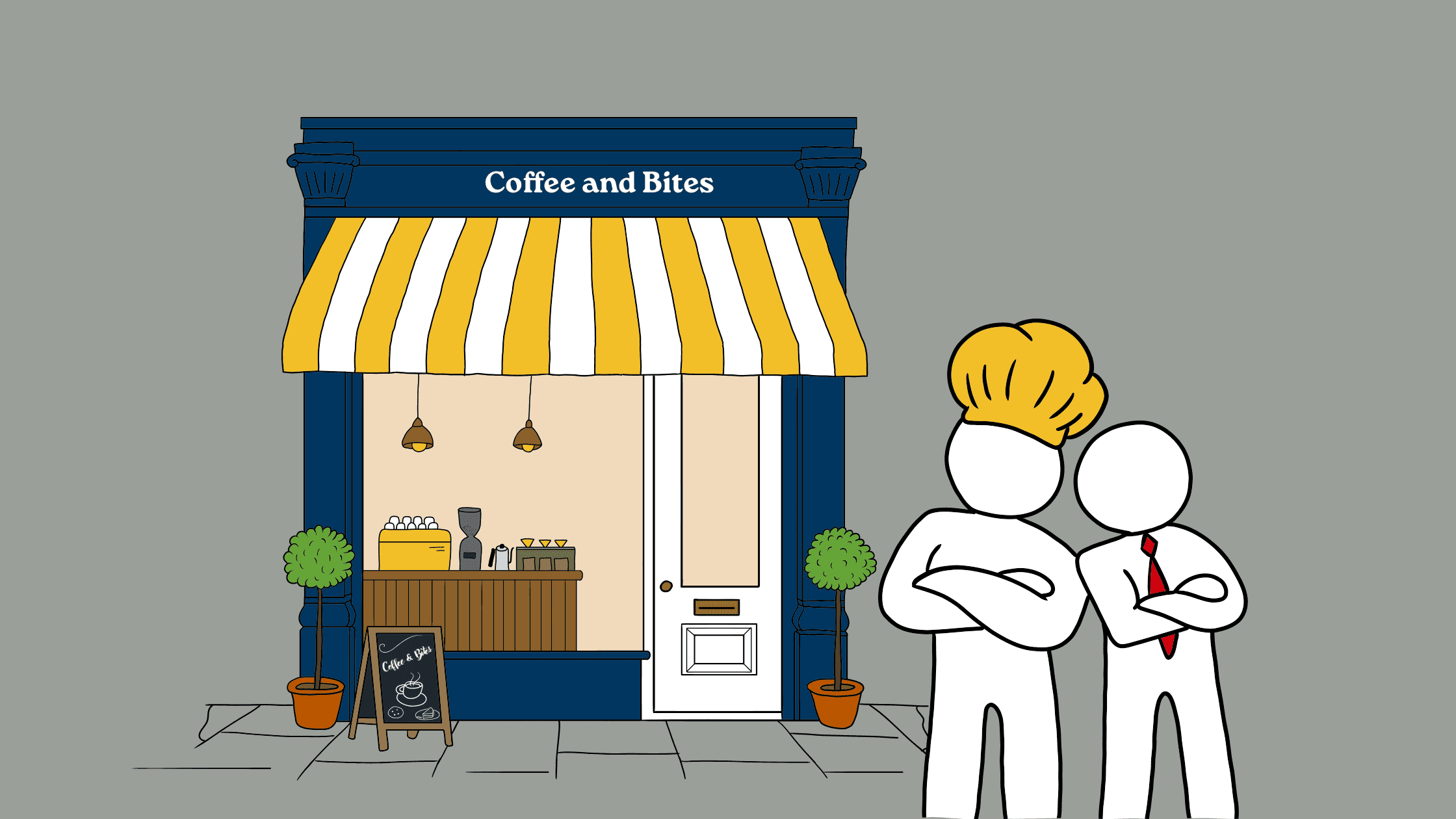 a black and white living room with a large tv