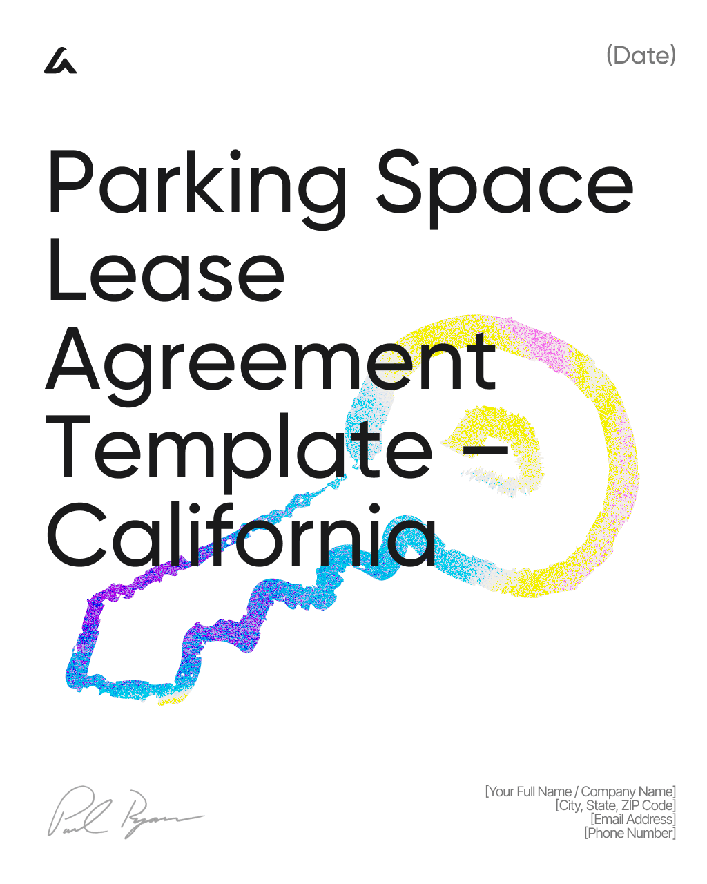 Parking Space Lease Agreement Template – California