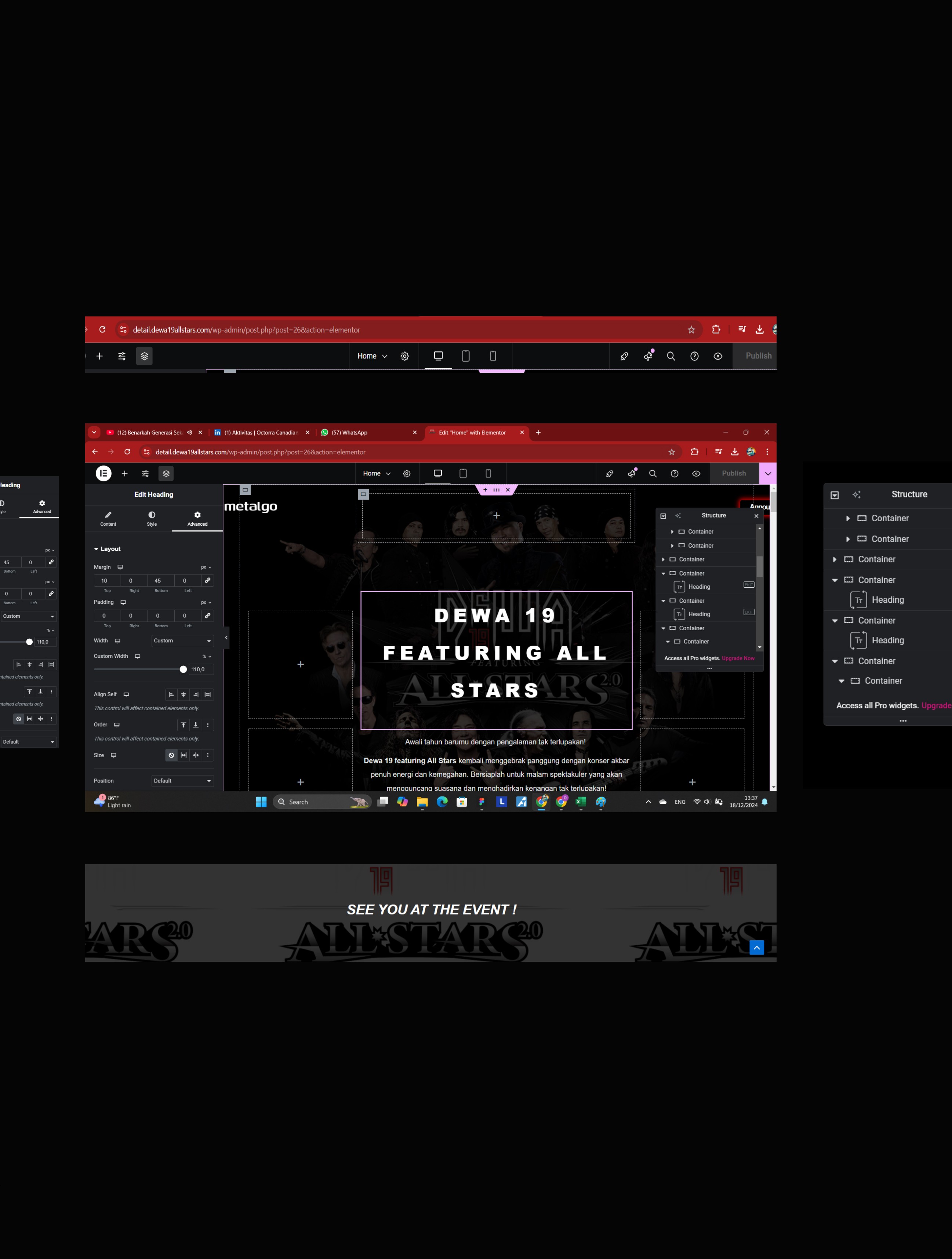 Behind the scene Detail Dewa19Allstars2.0