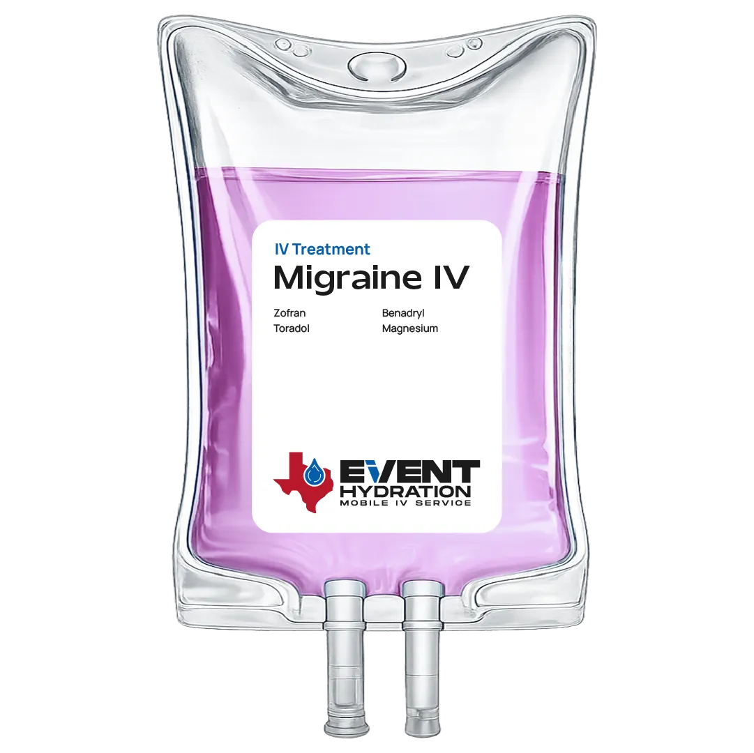 Migraine mobile IV therapy bag – Event Hydration