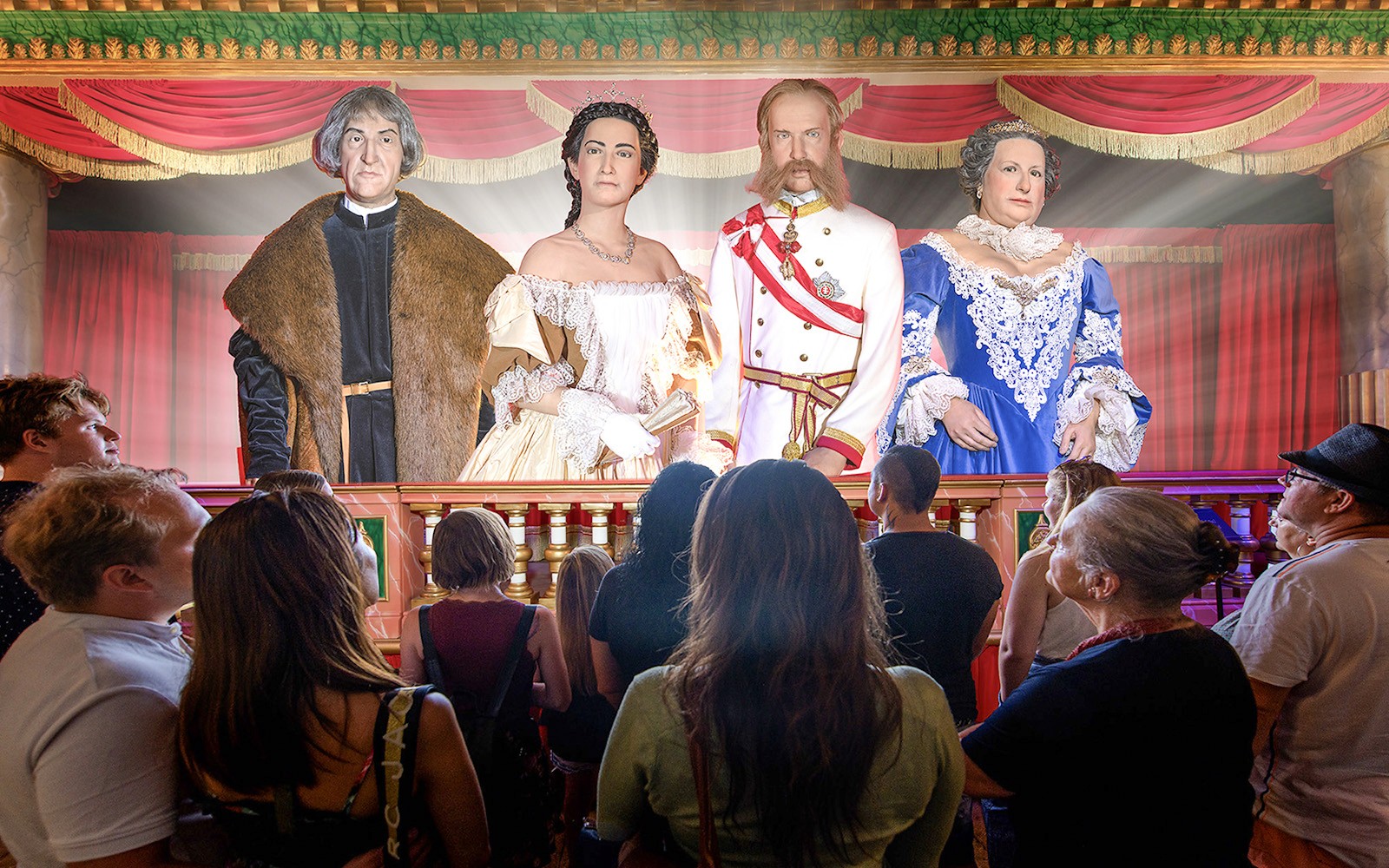 Time Travel Vienna 的沉浸式歷史場景。圖庫圖片 1。