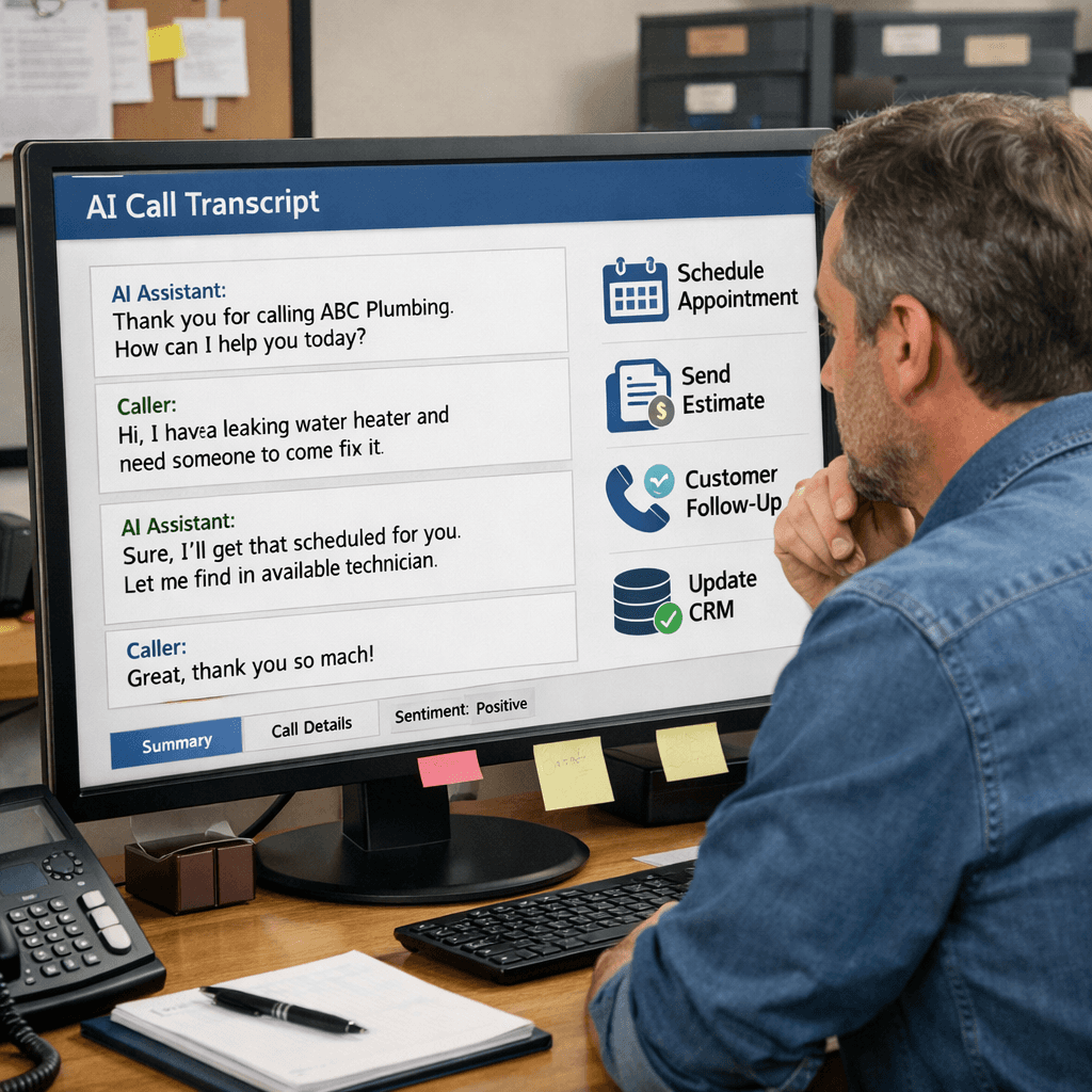 AI answering service for small business visual guide