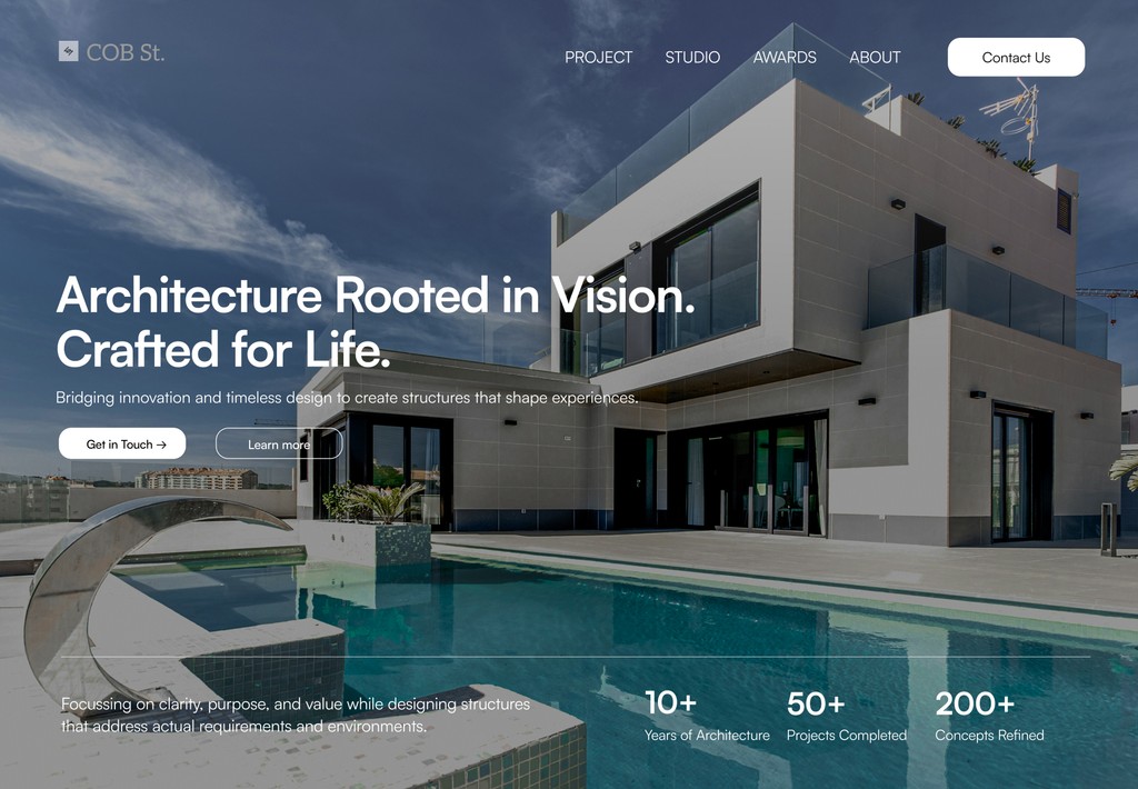 LensRef Hero section