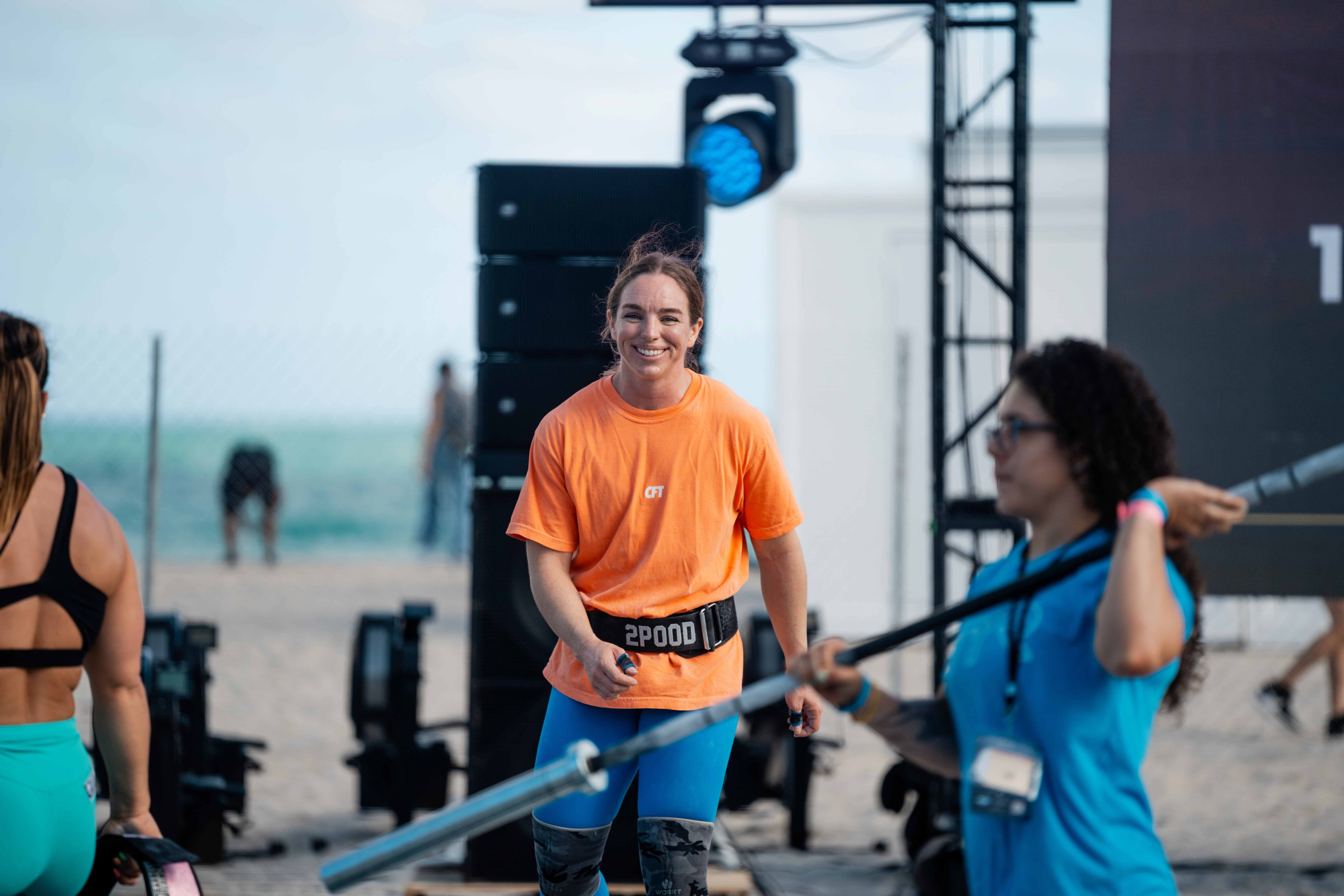 Concetrated triathlete grayscale