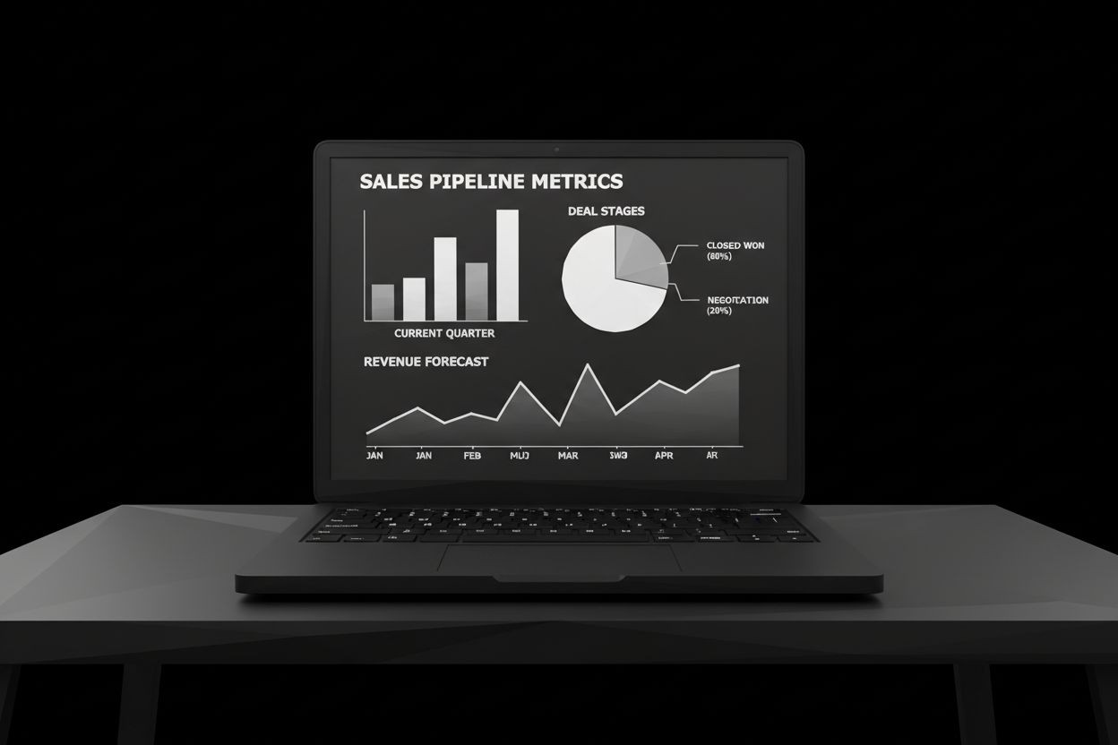 A dashboard with pipeline metrics