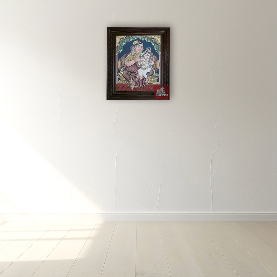Yashoda Krishna Tanjore Painting