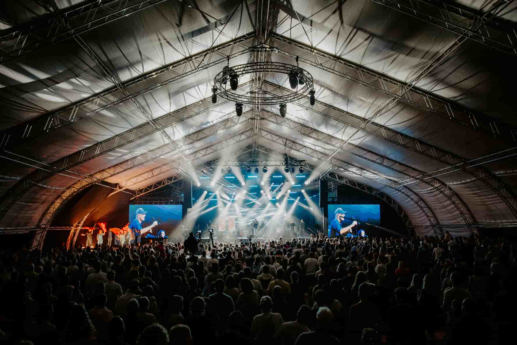 DJ performing at outdoor festival