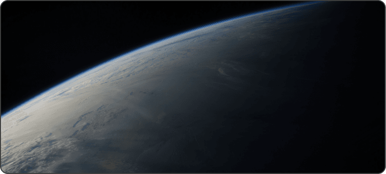 View of earth from space