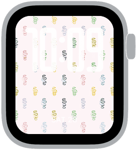 spring icons Apple Watch face preview 3 featuring floral, modern, and spring.