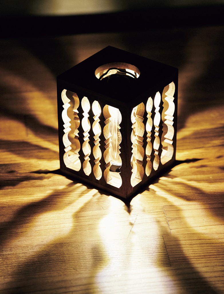 格子状のランプシェード