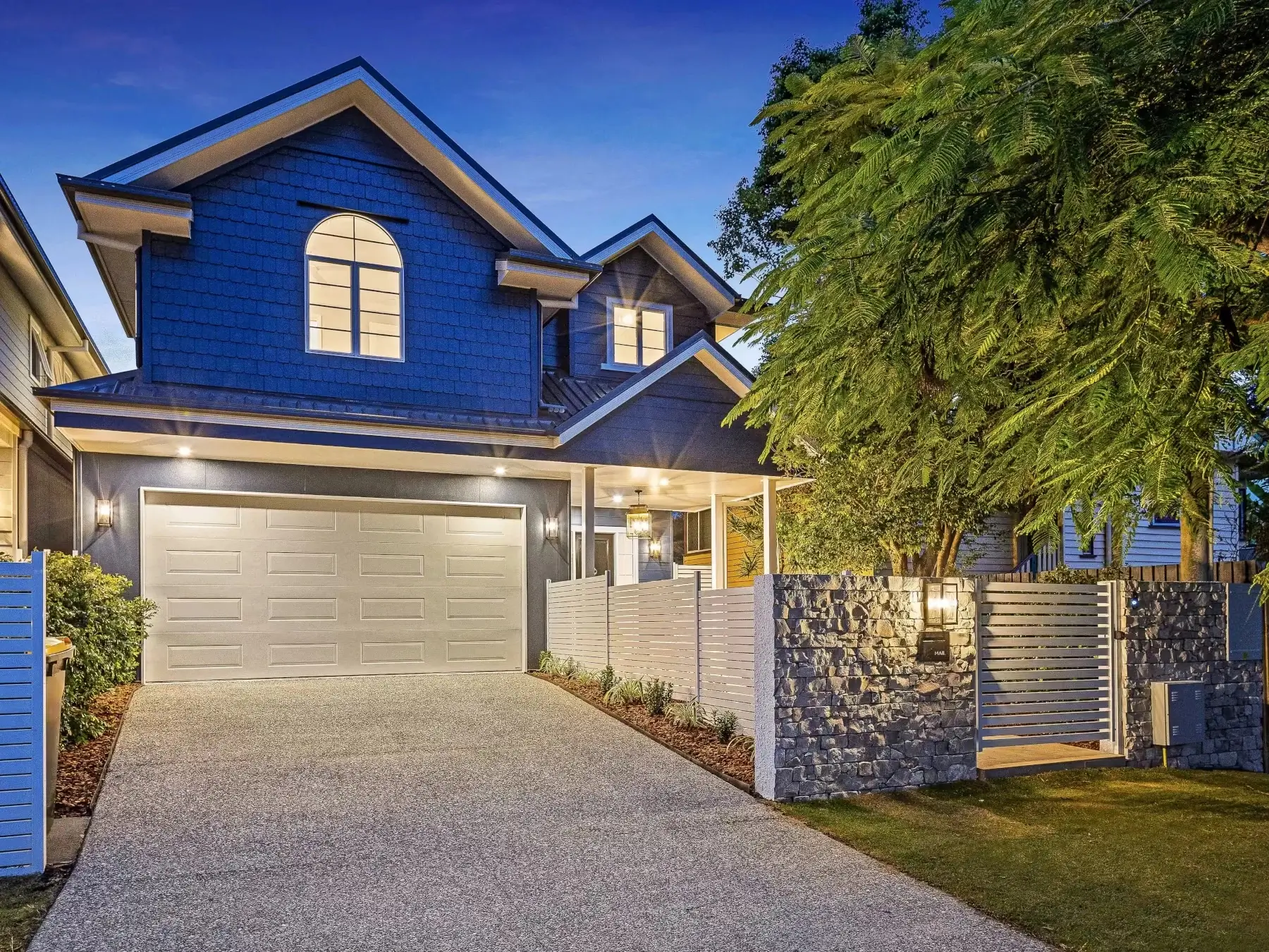 Front facade of Jacaranda House in. Brisbane